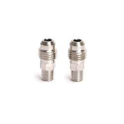 Fitting, Adapter, AN to NPT, Straight, Aluminum, Natural, -3 AN, 1/16 in. NPT, Pair