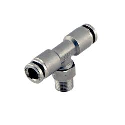 1/8" NPT to TEE 1/4",1/8" NPT to TEE 1/4" pushloc stainless steel