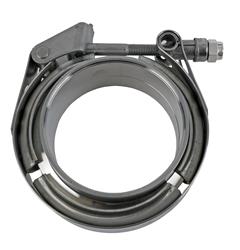 V Band Clamp, Interlocking, Stainless Steel, Natural, 3.00 in. O.D. Pipe, Kit