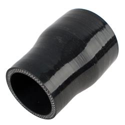 Hose Coupling, Black, Silicone, 2.00 in. Inlet, 2.50 in. Outlet, Straight Style, Each