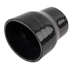 Hose Coupling, Black, Silicone, 2.75 in. Inlet, 3.50 in. Outlet, Straight Style, Each