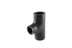 Hose Tee, Hose Tee 2.00" ID 1.5" spout - Black