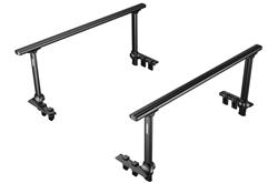 Bed and Ladder Racks, Thule Xsporter Pro, Truck Bed Rack, Adjustable Height, 450 lb. Capacity, Locking, Aluminum, Black Powdercoat, Pair