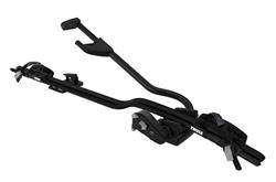 Bike Racks, Thule ProRide XT, Fork-Style Bike Rack, Roof Mount, 1 Bike Capacity, Aluminum, Black Powdercoated, Each