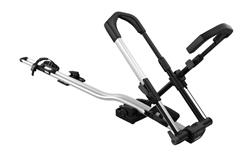 Bike Racks, Thule UpRide, Platform-Style Bike Back, Roof Mount, 1 Bike Capacity, Aluminum, Silver Powdercoated, Each