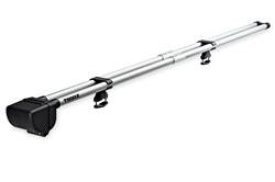 Fishing Rod Mounts and Holders, Thule RodVault 2 Fishing Rod Carrier, 2 Rod Capacity, Rods Up to 10 ft. in Length, Aluminum, Silver, Each