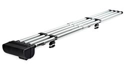 Fishing Rod Mounts and Holders, Thule RodVault 4 Fishing Rod Carrier, 4 Rod Capacity, Rods Up to 10 ft. in Length, Aluminum, Silver, Each