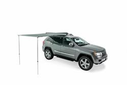 Truck and SUV Awnings, Tepui 4 ft. Awning, Vehicle Mount, Canvas, Aluminum Poles, Haze Gray, Black Cover, 54.00 in. Length, 66.00 in. Width, Each