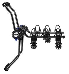 Bike Racks, Thule Passage 3, Frame-Style Bike Rack, Trunk Mount, 3 Bike Capacity, Steel, Black Powdercoated, Each