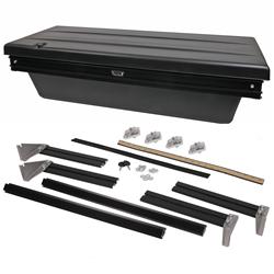 Toolbox, Truck Bed Mount, ABS Plastic, Black, 55 in. Length, 22 in. Width,15 in. Height, Each