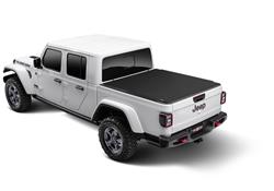 Tonneau Cover, Sentry CT, Hard Roll-up, Aluminum/Fabric, Black Matte, Jeep, Gladiator, Each