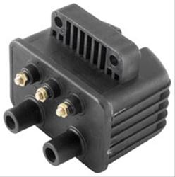 Ignition Coil, Single Fire, Socket, 3.000 ohms, Round, Black, Harley-Davidson®, Each