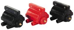 Ignition Coil, High Performance, Socket, 3.000 ohms, Round, Red, Harley-Davidson®, Each