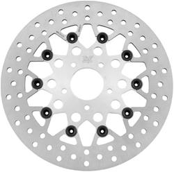 FRT 11.5 FLTG ROTOR HOLES SILV