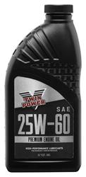 Engine Oil, Premium, Mineral, 25W60, 1 qt., Each