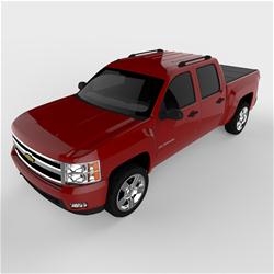 Tonneau Cover, Flex, Hard Folding, Matte Black, Chevy, GMC, 5 3/4 ft. Bed, Without Cargo Channel, Each