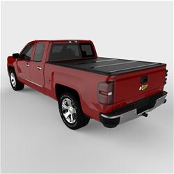 Tonneau Cover, Flex, Hard Folding, Matte Black, Chevy, GMC, 6 1/2 ft. Bed, Each