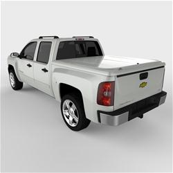 Tonneau Cover, LUX Series, One-piece, Sheer Silver, Chevy, 5 3/4 ft. Bed, Each