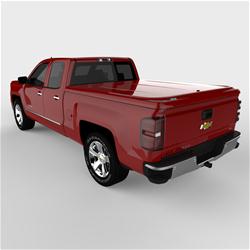 Tonneau Cover, LUX Series, One-piece, Victory Red, Chevy, 6 1/2 ft. Bed, Each