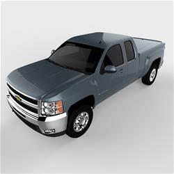 Tonneau Cover, LUX Series, One-piece, Overcast Effect Blue, Chevy, 6 1/2 ft. Bed, Each