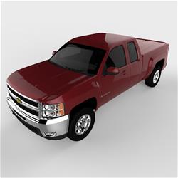 Tonneau Cover, LUX Series, One-piece, Crimson Red, Chevy, 6 1/2 ft. Bed, Each