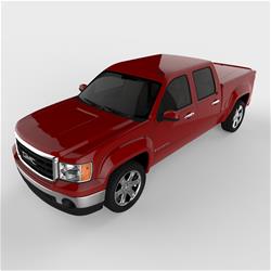 Tonneau Cover, LUX Series, One-piece, Crimson Red, GMC, 5 3/4 ft. Bed, Each