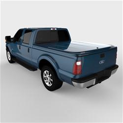 Tonneau Cover, LUX Series, One-piece, Blue Jeans, Ford, 6 3/4 ft. Bed, With Tailgate Step, Each