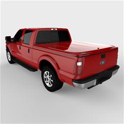 Tonneau Cover, LUX Series, One-piece, Ruby Red, Ford, 6 3/4 ft. Bed, With Tailgate Step, Each