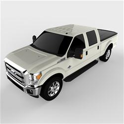 Tonneau Cover, SE Series, One-piece, Black Textured, Ford, 6 3/4 ft. Bed, With Tailgate Step, Each
