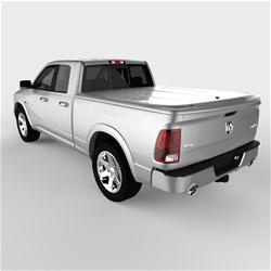 Tonneau Cover, LUX Series, One-piece, Bright Silver, Dodge, Ram, 6 1/2 ft. Bed, Without RamBox, Each
