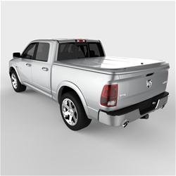Tonneau Cover, LUX Series, One-piece, Bright Silver, Dodge, Ram, 5 1/2 ft. Bed, Without RamBox, Each