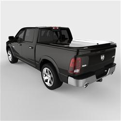 Tonneau Cover, LUX Series, One-piece, Brilliant Black, Dodge, Ram, 5 1/2 ft. Bed, Without RamBox, Each