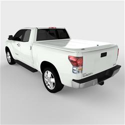 Tonneau Cover, LUX Series, One-piece, Super White, Toyota, 6 1/2 ft. Bed, With Deck Rail, Each