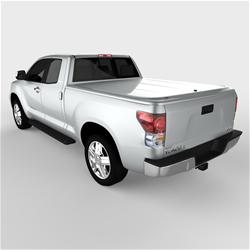 Tonneau Cover, LUX Series, One-piece, Silver Sky, Toyota, 6 1/2 ft. Bed, With Deck Rail, Each