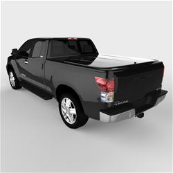 Tonneau Cover, LUX Series, One-piece, Black, Toyota, 6 1/2 ft. Bed, With Deck Rail, Each