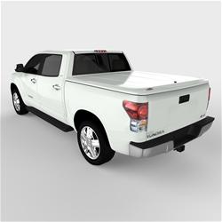 Tonneau Cover, LUX Series, One-piece, Super White, Toyota, 5 1/2 ft. Bed, With Deck Rail, Each