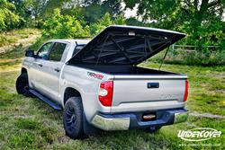 Tonneau Cover, LUX Series, One-piece, Black, Toyota, 6 ft. Bed, With Deck Rail, Each