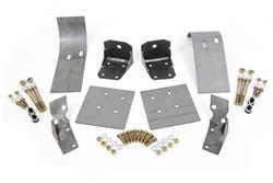 Control Arm Reinforcements, Upper/Lower Rear, Steel, Natural, Ford, , Kit