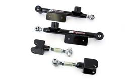 Control Arms, Rear Upper/Lower, Tubular, Bushings, Black Powdercoated, Steel, Kit