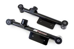 Control Arms, Rear Lower, Tubular, Bushings, Black Powdercoated, Steel, Ford, Pair