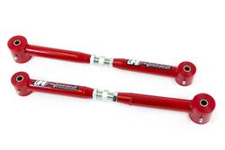 Control Arms, Rear, Lower, Tubular, Bushings, Red Powdercoated, Steel, Pair
