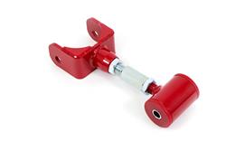 Control Arms, Adjustable, Tubular, Rear Upper, Steel, Polyurethane, Red Powdercoated, Ford, Each