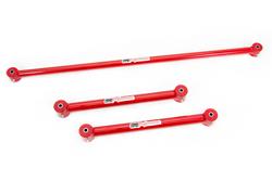 Panhard Bar, Tubular, Bushings, Red Powdercoated, Steel, Kit