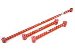 Control Arms, Rear Lower, Tubular, Panhard Bar, Red Powdercoated, Steel, Kit