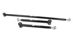 Control Arms, Rear Lower, Tubular, Bushings Black Powdercoated, Steel, Kit