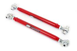 Control Arms, Tubular, Adjustable, Steel, Red Powdercoated, Pair