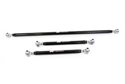 Control Arms, Double Adjustable, Rear Lower, Tubular, Bushings Black Powdercoated, Steel, Kit