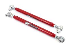 Control Arms, Adjustable, Rear Lower, Tubular, Red Powdercoated, Steel, Pair