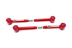 Adj Lower Control Arms, Poly Bushings, Chromoly- Red