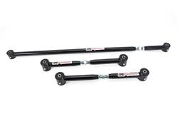 Control Arms, Adjustable, Rear Lower, Tubular, Panhard Bar, Black Powdercoated, Steel, Kit